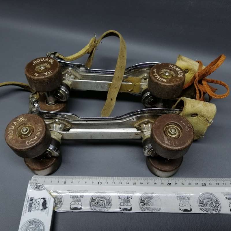 Super Cool!!! Vintage 1950's Hamaco "Rinka" Roller Skates With Nylon Wheels!!!