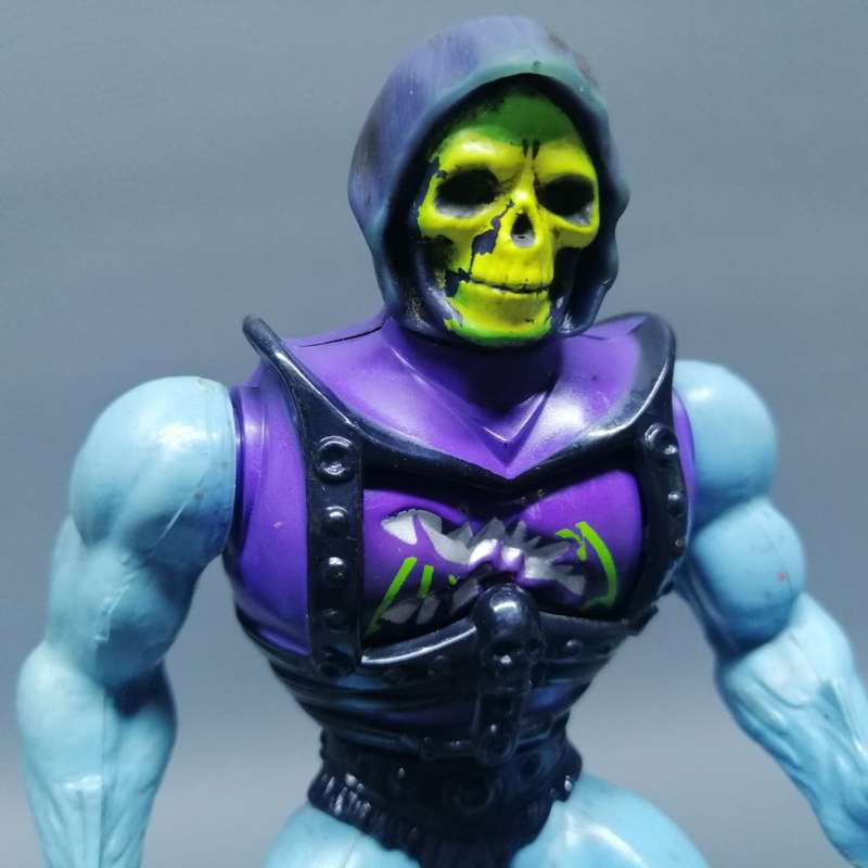 Original Vintage 1983 Mattel MOTU Skeletor Battle Armor Action Figure !!!