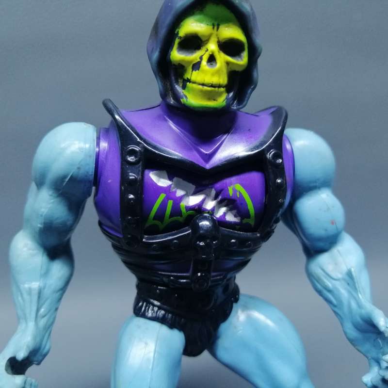 Original Vintage 1983 Mattel MOTU Skeletor Battle Armor Action Figure !!!