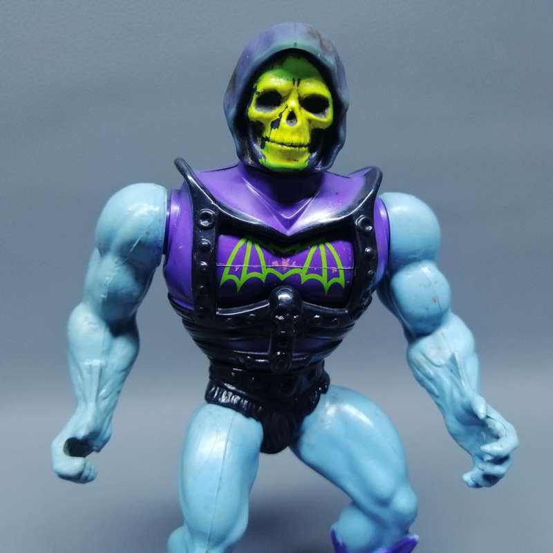 Original Vintage 1983 Mattel MOTU Skeletor Battle Armor Action Figure !!!