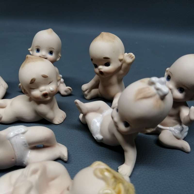 Original Vintage Porcelain Kewpie Baby Doll Miniatures Collection!!! Bid For All!!!