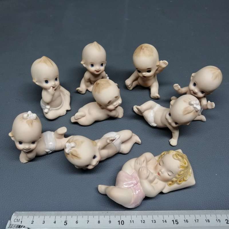 Original Vintage Porcelain Kewpie Baby Doll Miniatures Collection!!! Bid For All!!!