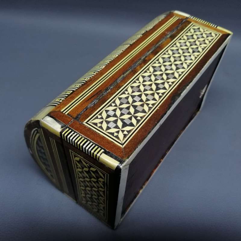 Exquisite!!!! Original Highly Detailed Mother Of Pearl and Wood Inlay Middle Eastern Jewelry Box!!!