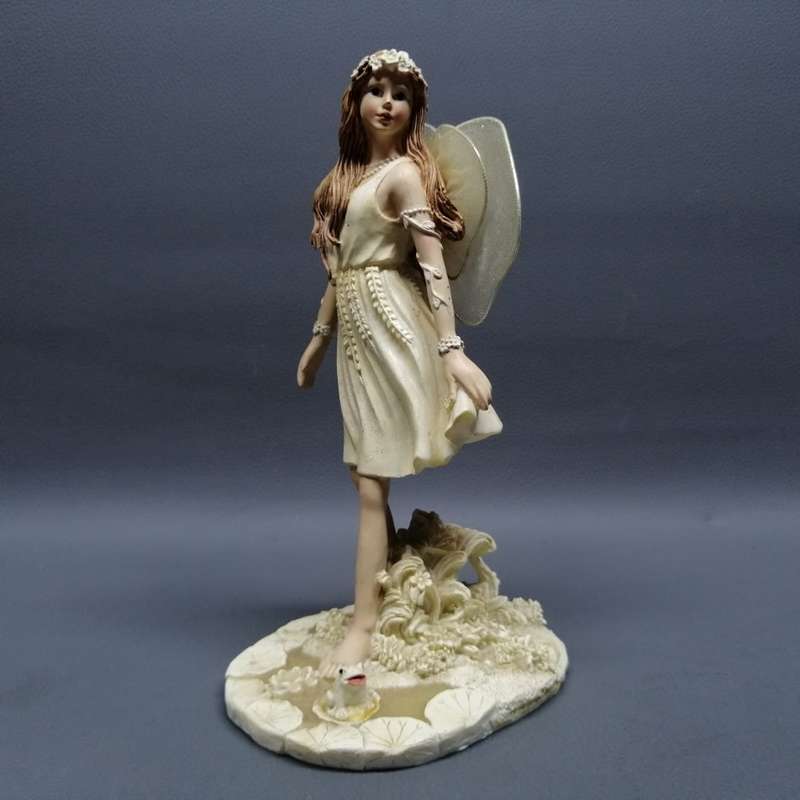 Highly Detailed Hand Painted Faerie and The Frog Figurine!!!