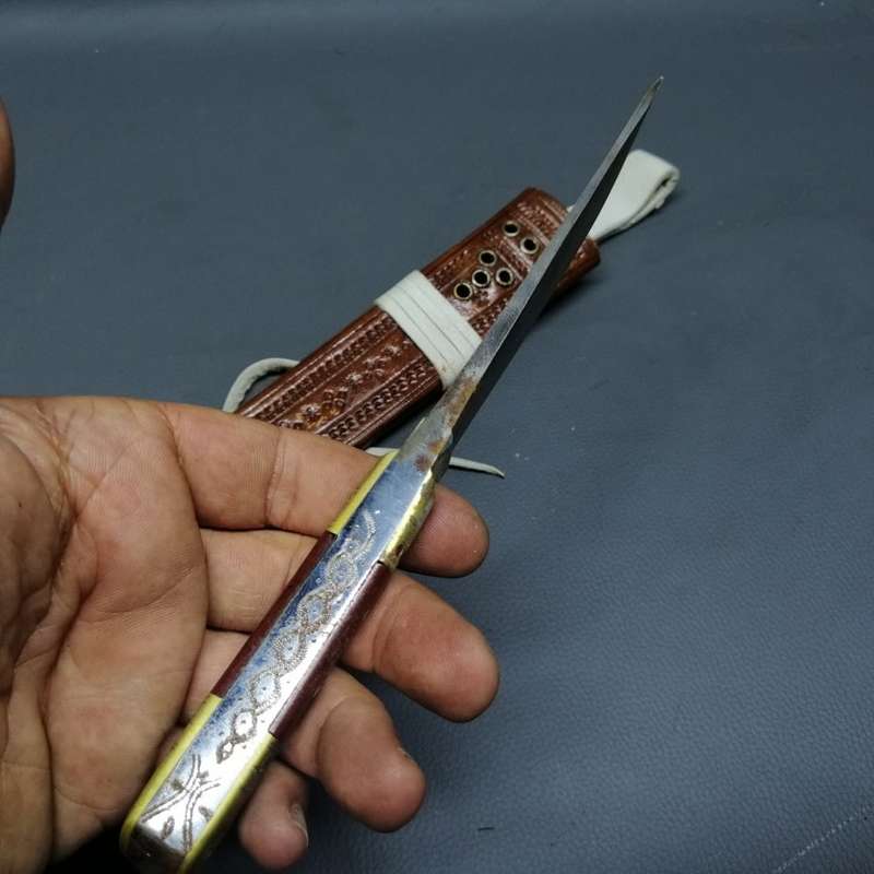 RARE!!!! Hand Crafted Middle Eastern Dagger and Leather Sheath!!!