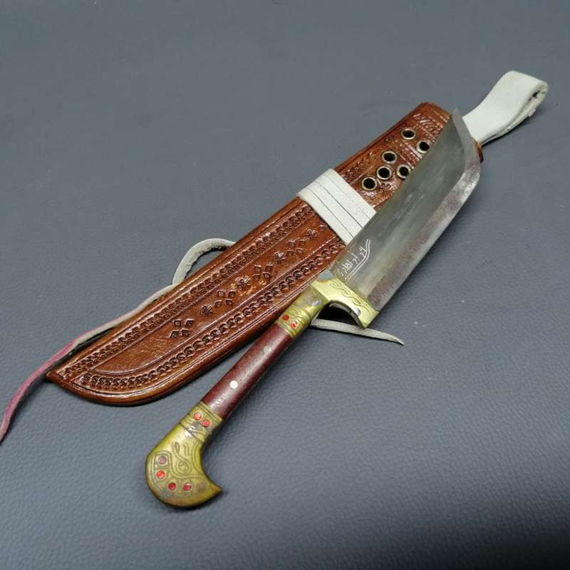 RARE!!!! Hand Crafted Middle Eastern Dagger and Leather Sheath!!!