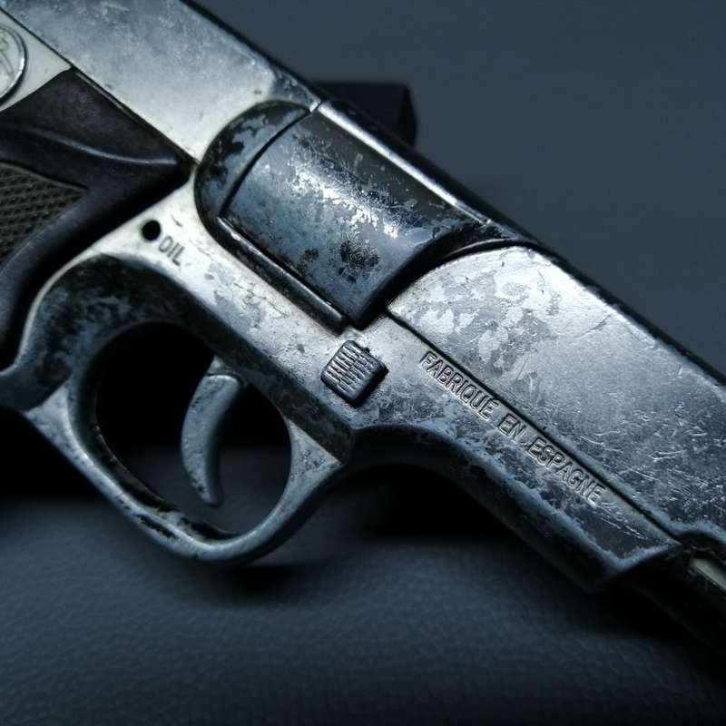Original Vintage Spanish Die Cast Metal Cap Gun!!!