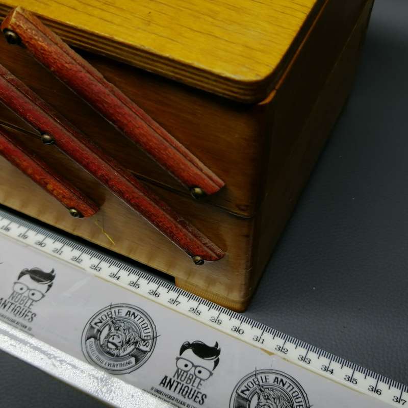 Fantastic!!! Vintage Danish Design Wood Needlework or Tool Box!!!