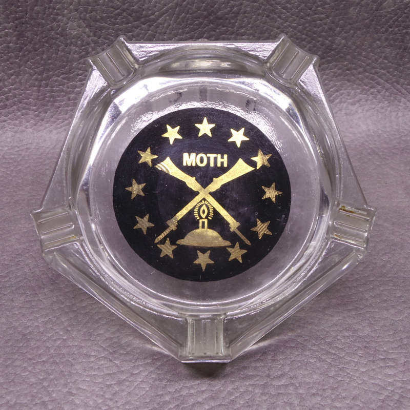 Original Vintage Glass Moth Ashtray!!!