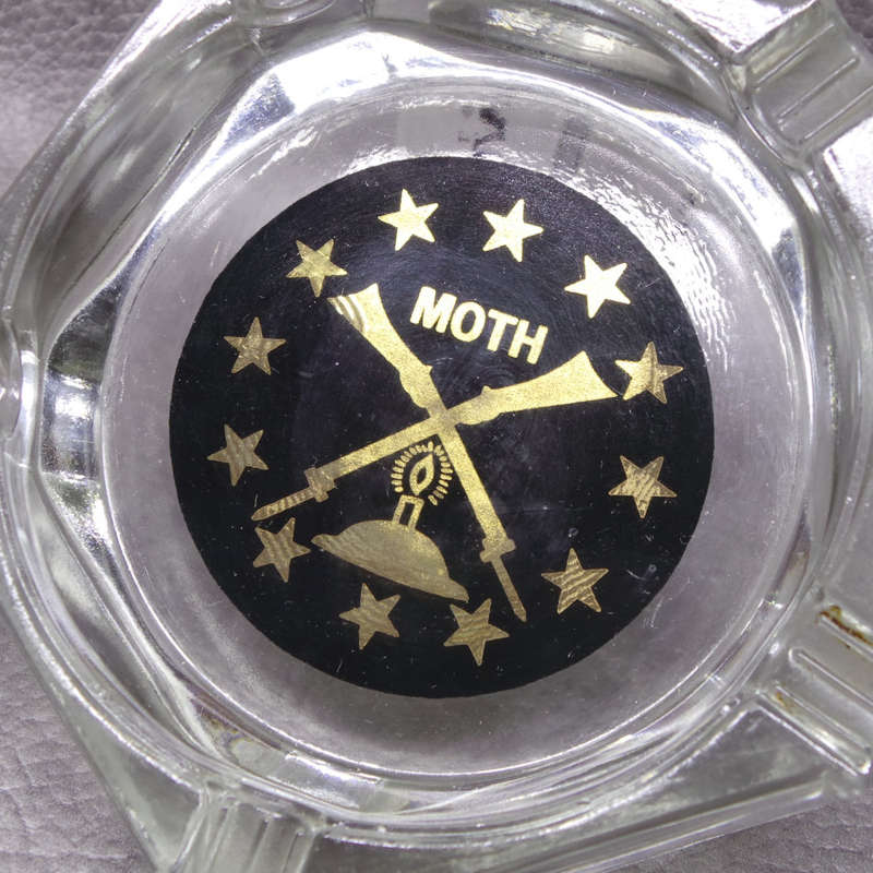 Original Vintage Glass Moth Ashtray!!!