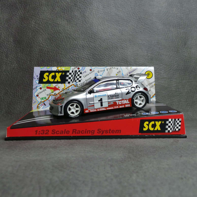 Original SCX 1:32 Scale Peugeot 206 WRC Racing Slot Car!!!!