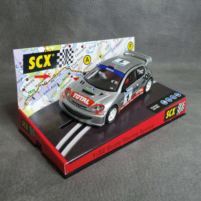 Original SCX 1:32 Scale Peugeot 206 WRC Racing Slot Car!!!!
