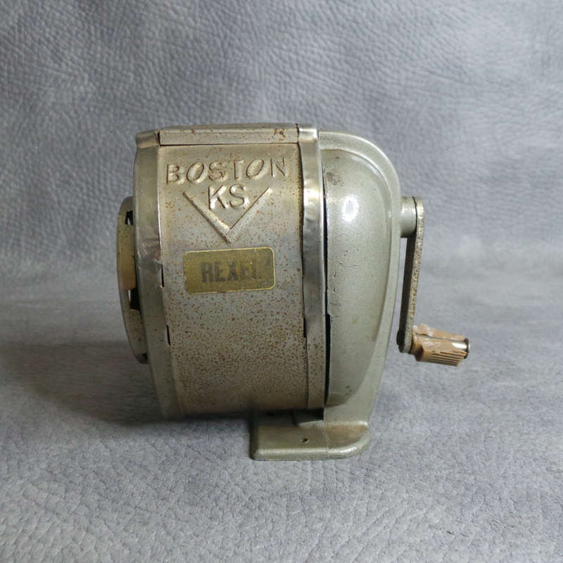 Fantastic!!! Original Pressed Metal 1950's Boston KS Pencil Sharpener!!!
