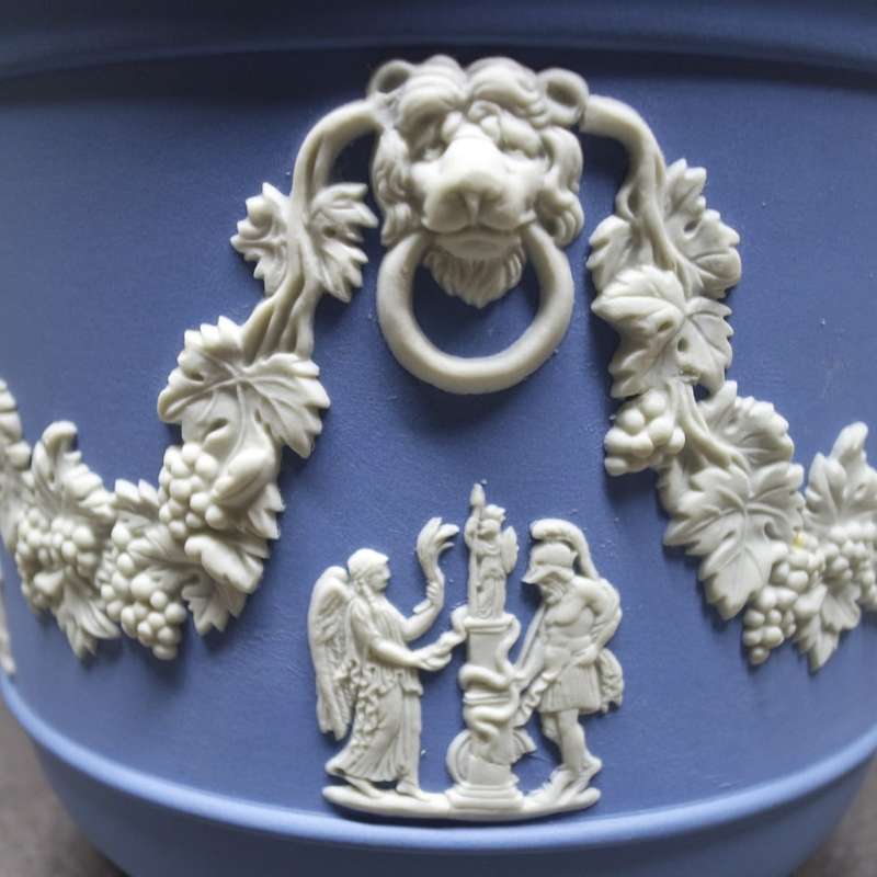 Fantastic!!! Near Mint Wedgewood Blue and White Pot/Planter!!