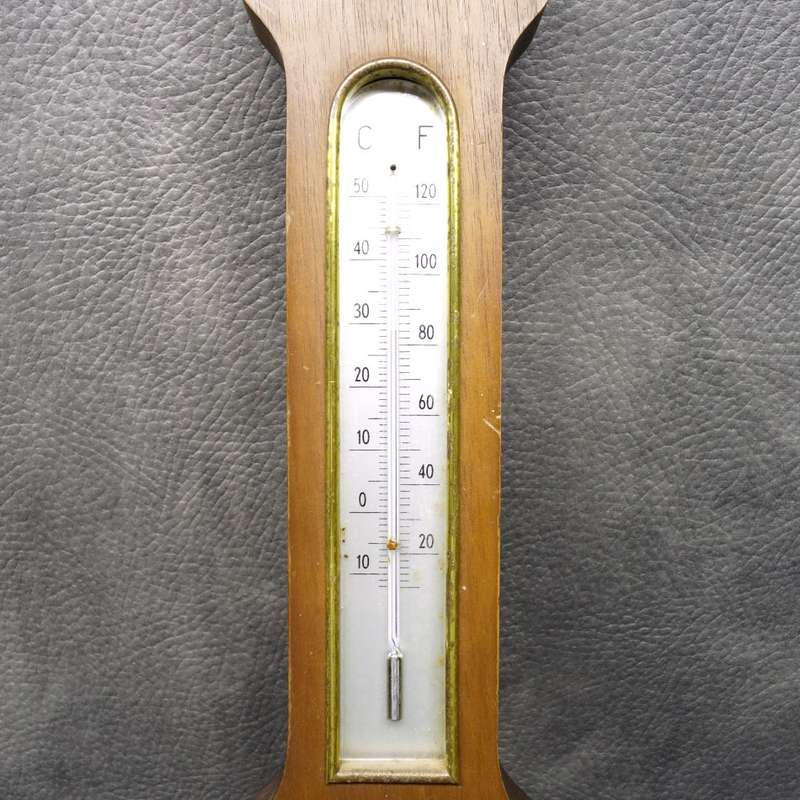 LARGE Barigo West German Barometer Thermometer on Wood Combination!!!