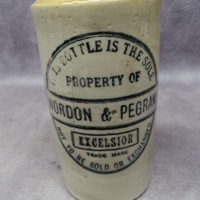 Highly Collectible Wordon & Pegram Stoneware Bottle!!!