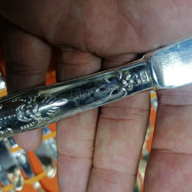 Highly Decorative Vintage Italian Silver plate Cutlery Set!!! (Box Slightly Damaged)