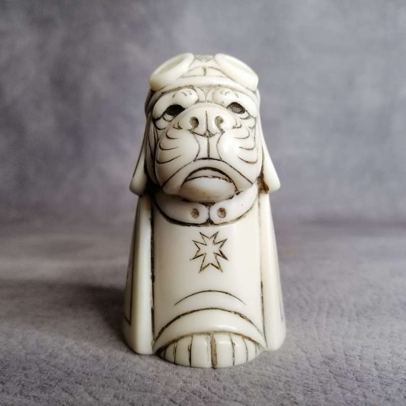 Fantastic!!! Original John Biccard Crushed Marble and Resin " RED BARON " Figurine!!!