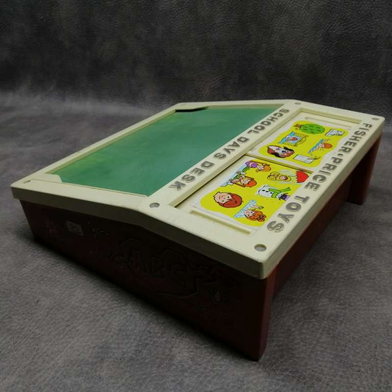 RARE!!! Vintage 1970's Fisher Price Black Board School Desk Carry Case!!!