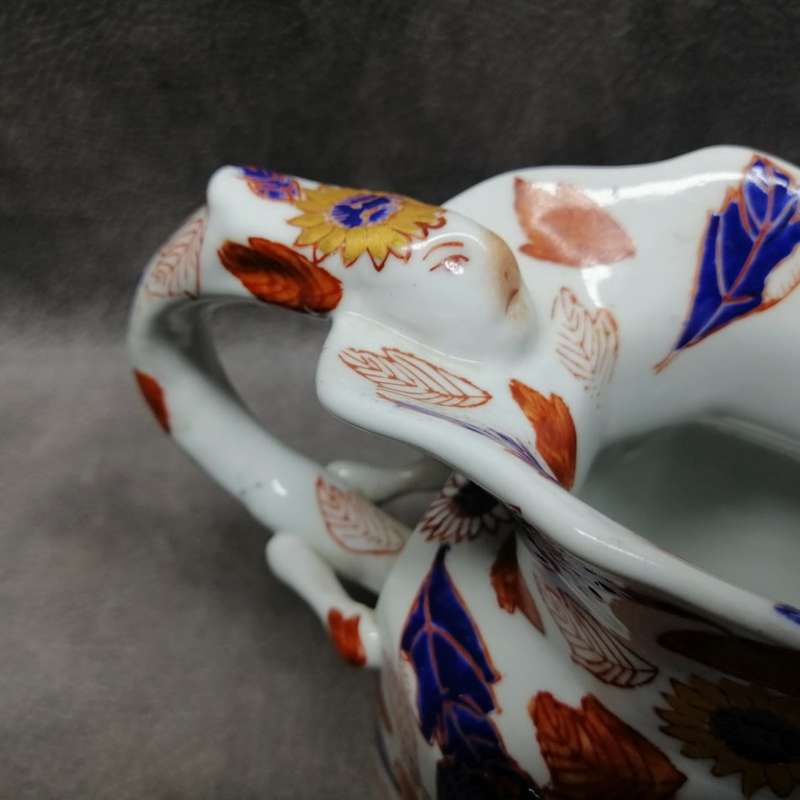 Fantastic!!! Hand Glazed Oriental Serpent Handle Jug!!!