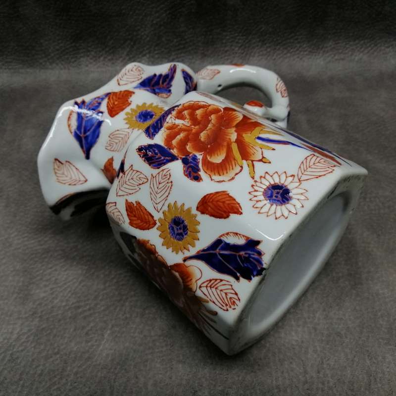 Fantastic!!! Hand Glazed Oriental Serpent Handle Jug!!!