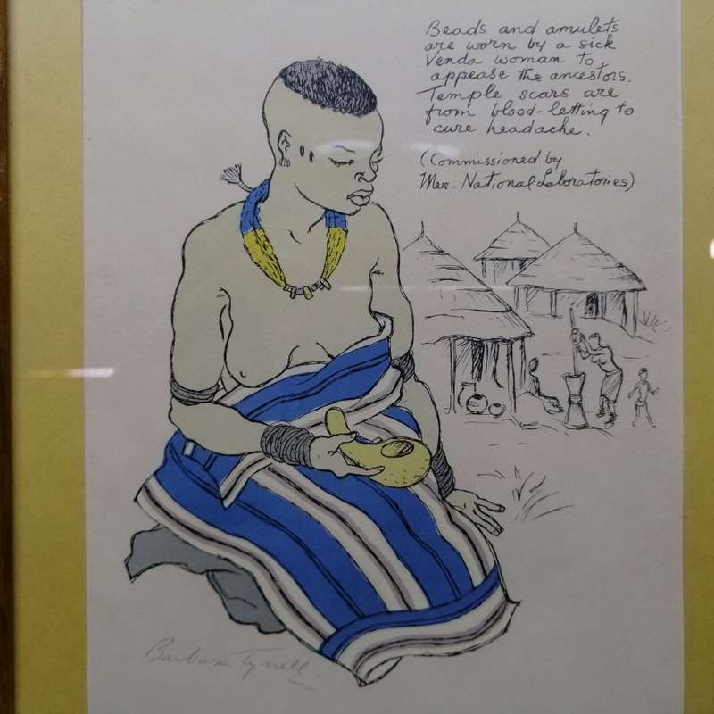 Fantastic!!! Signed Limited Edition Barbara Tyrrell Venda Woman - 1972 (310mm x 230mm)
