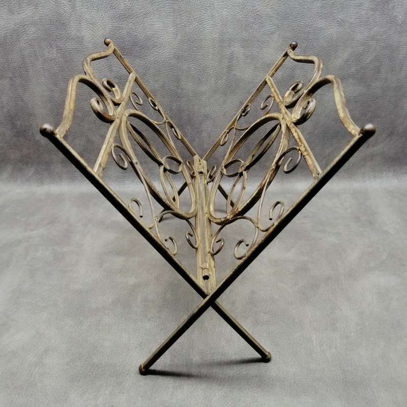 Vintage Look Foldable Wrought Iron Magazine Rack!!!