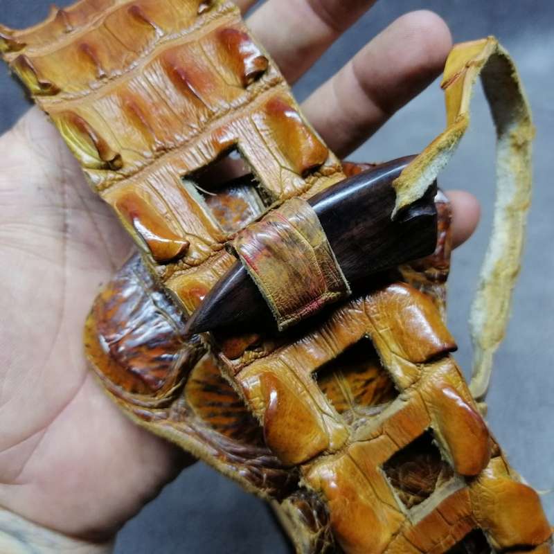 RARE!!! Original Vintage Genuine Crocodile Leather Belt!!!