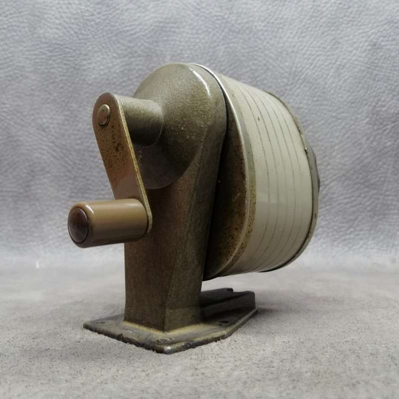 Original Vintage Cast Metal Base Giant Apsco Pencil Sharpener!!! Working!!!
