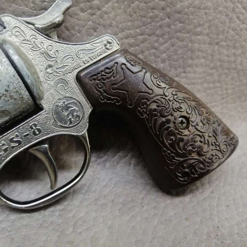 Vintage Spanish Metal Cap Gun!!! Working!!!