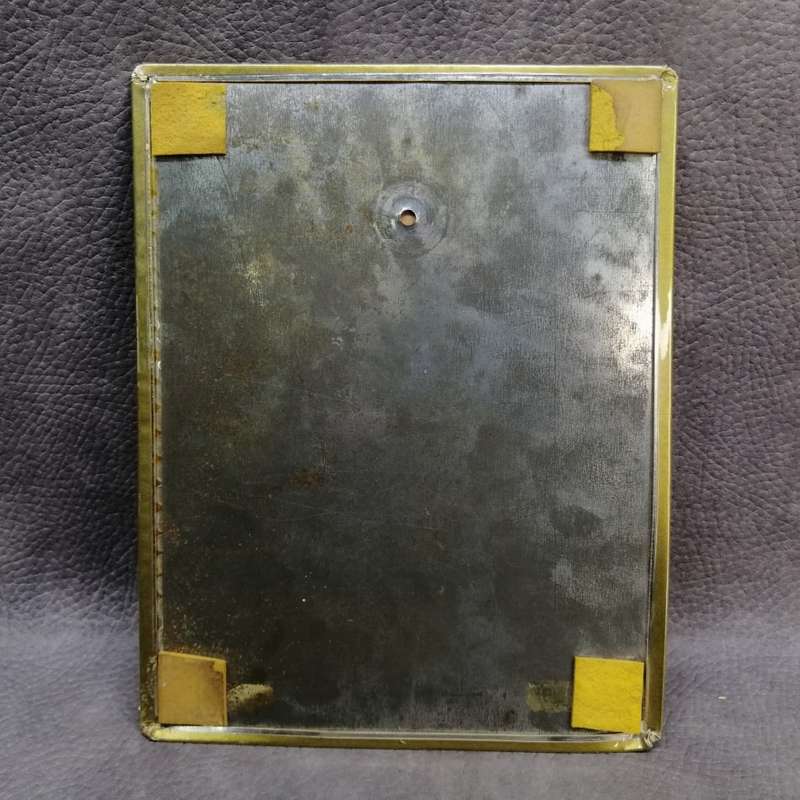 Vintage Gold Leaf Print Mounted on Metal Sheet Religious Icon!!!