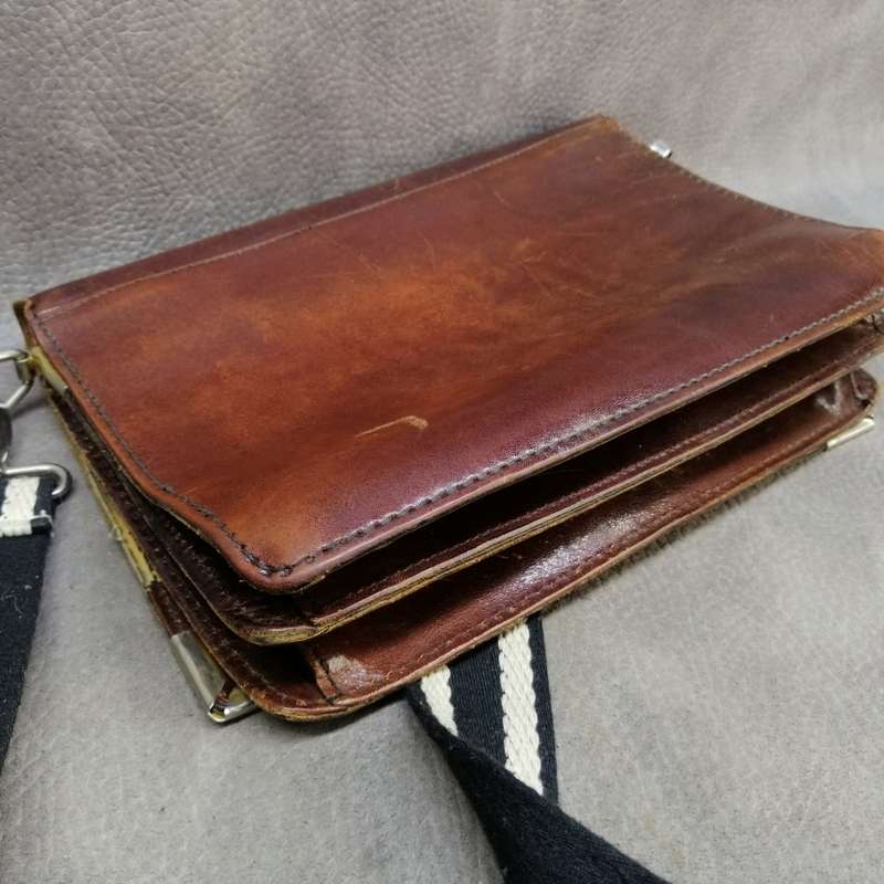 Original Genuine Leather  Brown Shoulder or Sling Bag!! Fantastic Condition!!!