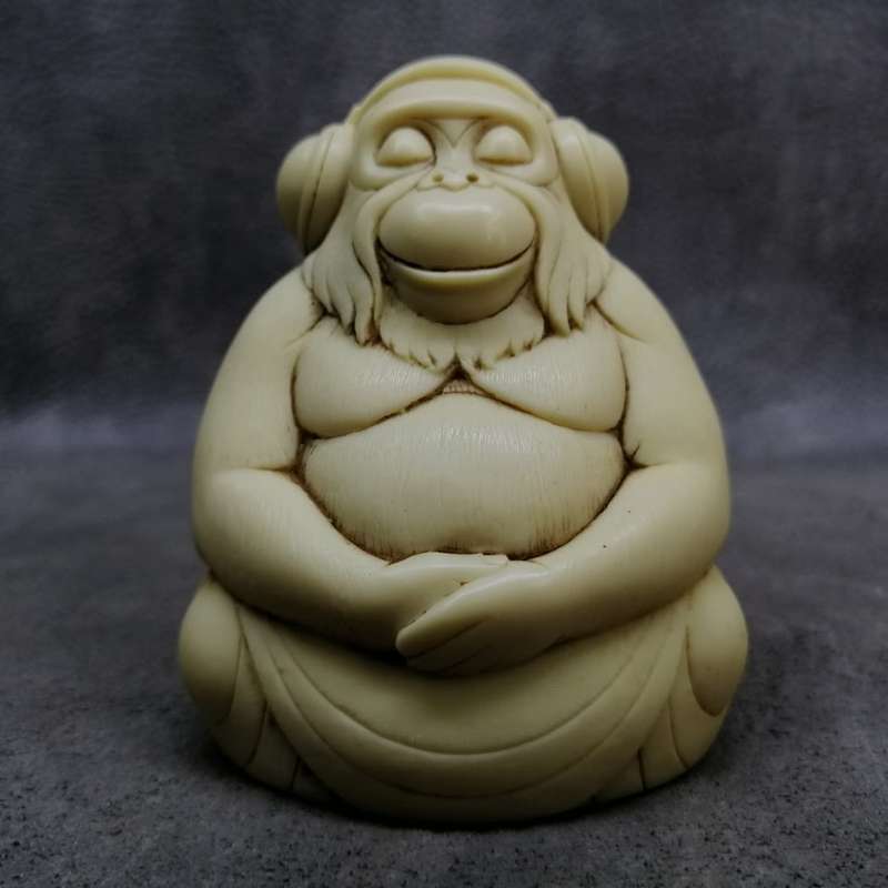 RARE!!! John Biccard Collection "Dolby" Monkey Crushed Marble Figurine!!!