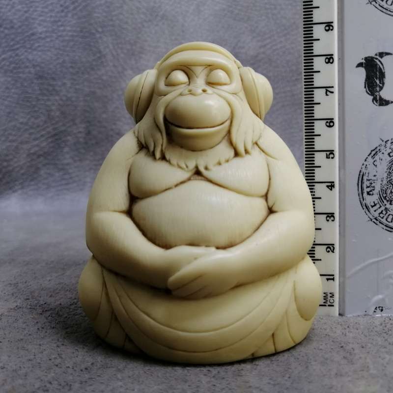 RARE!!! John Biccard Collection "Dolby" Monkey Crushed Marble Figurine!!!