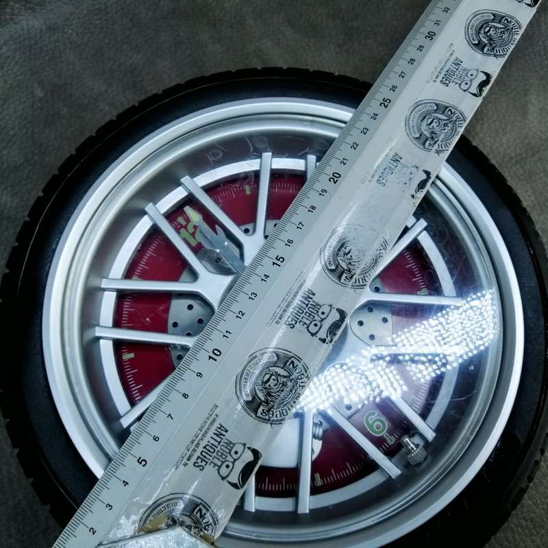 Cool!!! Original Vehicle Wheel Shaped Wall Clock!!! Working!!!