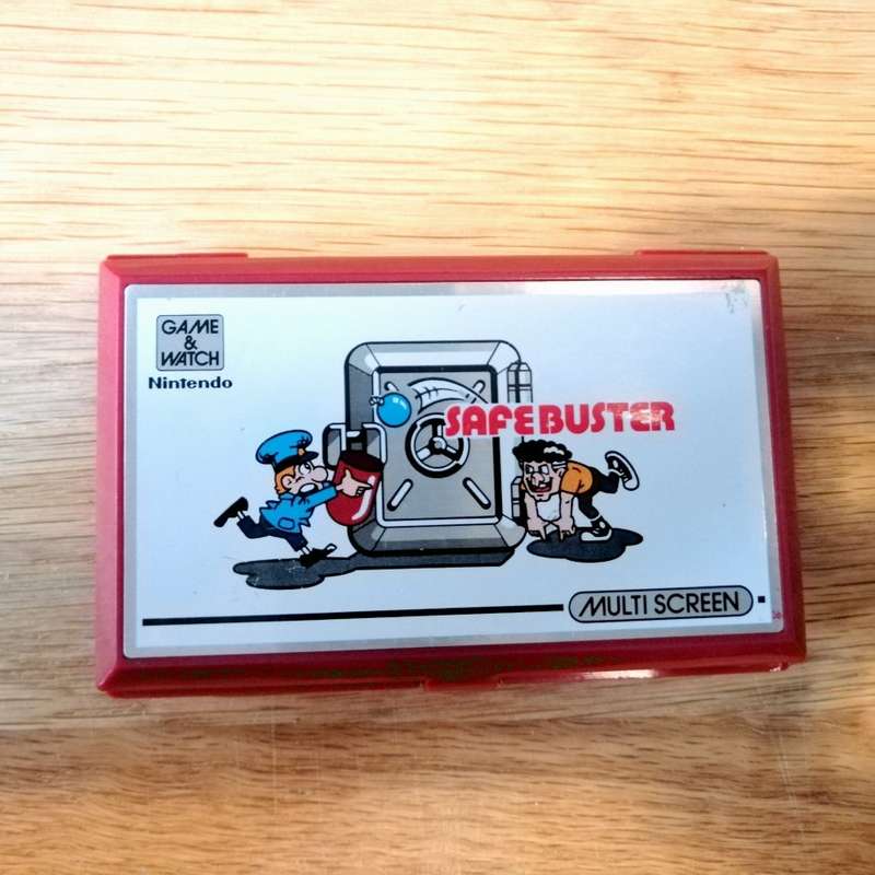 Original Nintendo Safe Buster Game And Watch  Multi Screen!!! Working, Services!!!