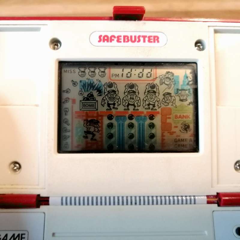 Original Nintendo Safe Buster Game And Watch  Multi Screen!!! Working, Services!!!