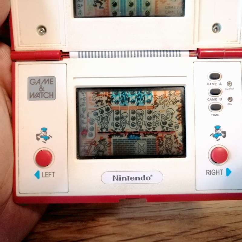 Original Nintendo Safe Buster Game And Watch  Multi Screen!!! Working, Services!!!