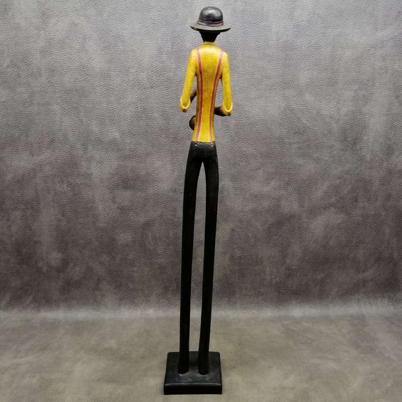 Cool!! Large Slender African Musician - The Saxophone Player!!! 600mm Tall!!!