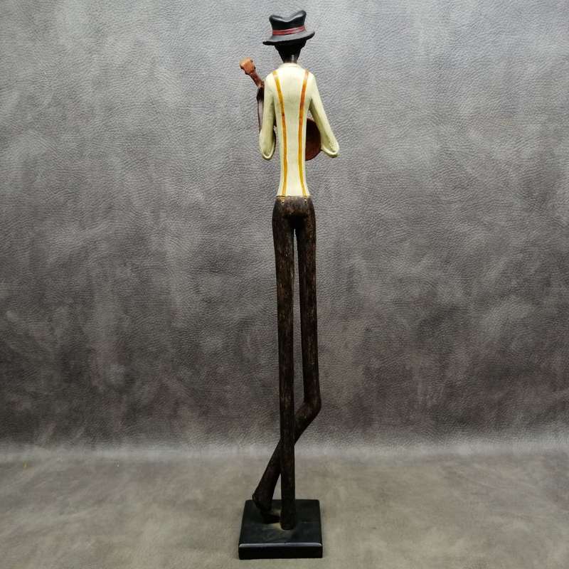 Cool!! Large Slender African Musician - The Guitar Player!!! 600mm Tall!!!