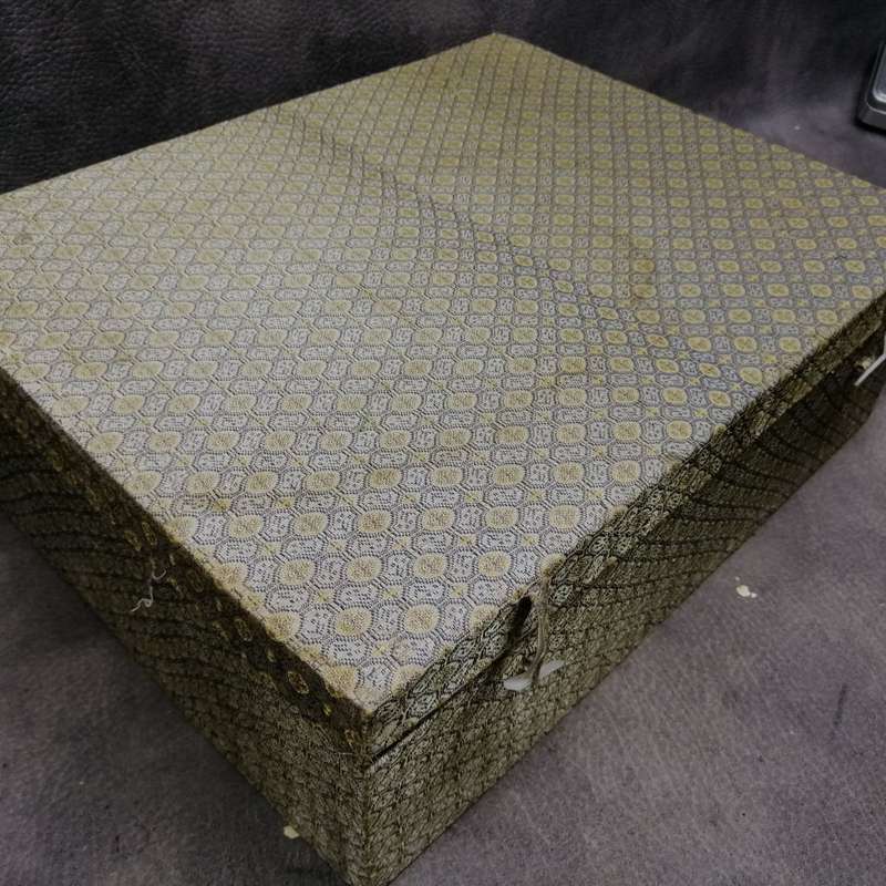 Highly Detailed Vintage Silk Boxed Oriental Bamboo Stoneware Tea Set And Warmer - Signed!!