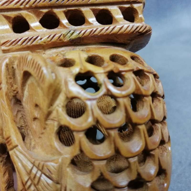 Highly Detailed Hand Carved Oriental Multi Dimensional Elephant Ride!!!