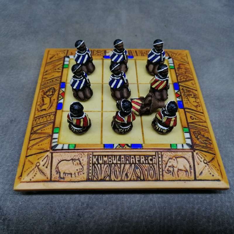 Highly Decorative Boxed African Tic Tac Toe Game!!!