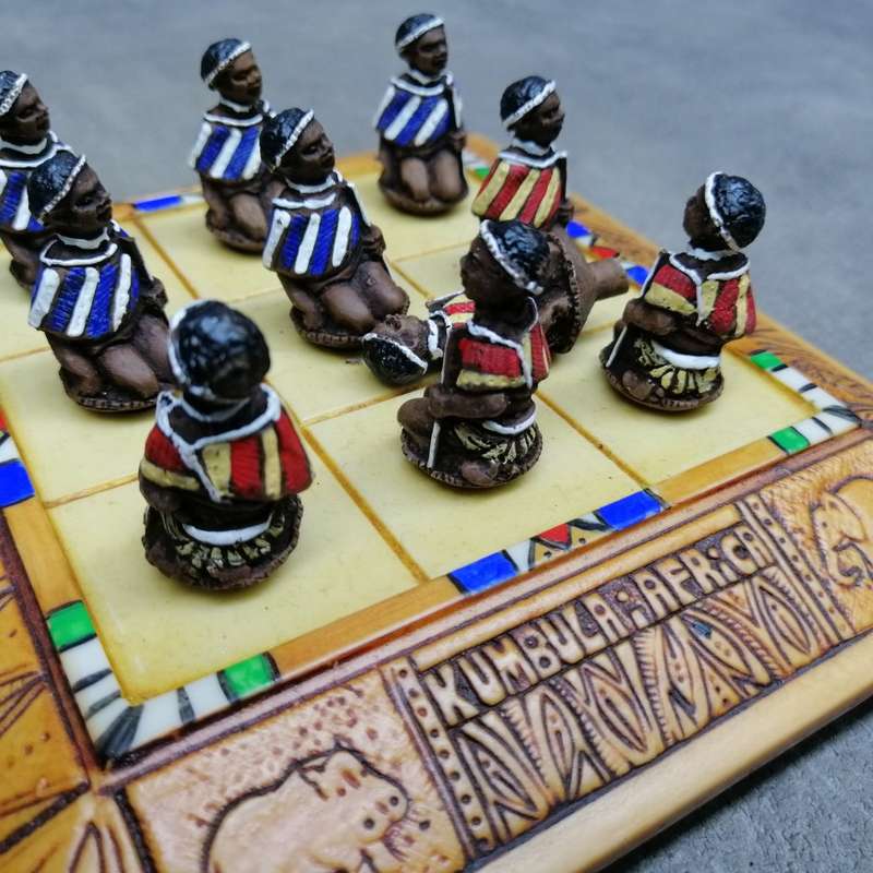 Highly Decorative Boxed African Tic Tac Toe Game!!!