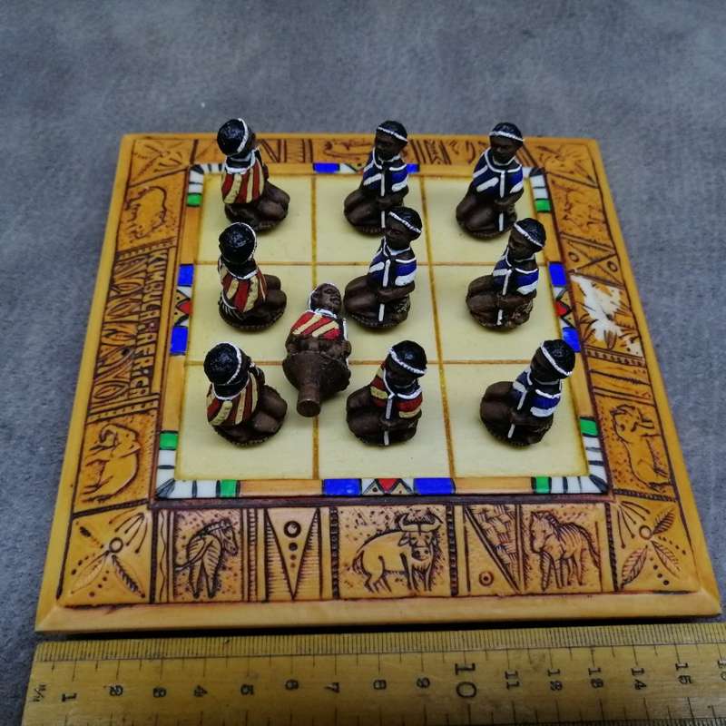 Highly Decorative Boxed African Tic Tac Toe Game!!!