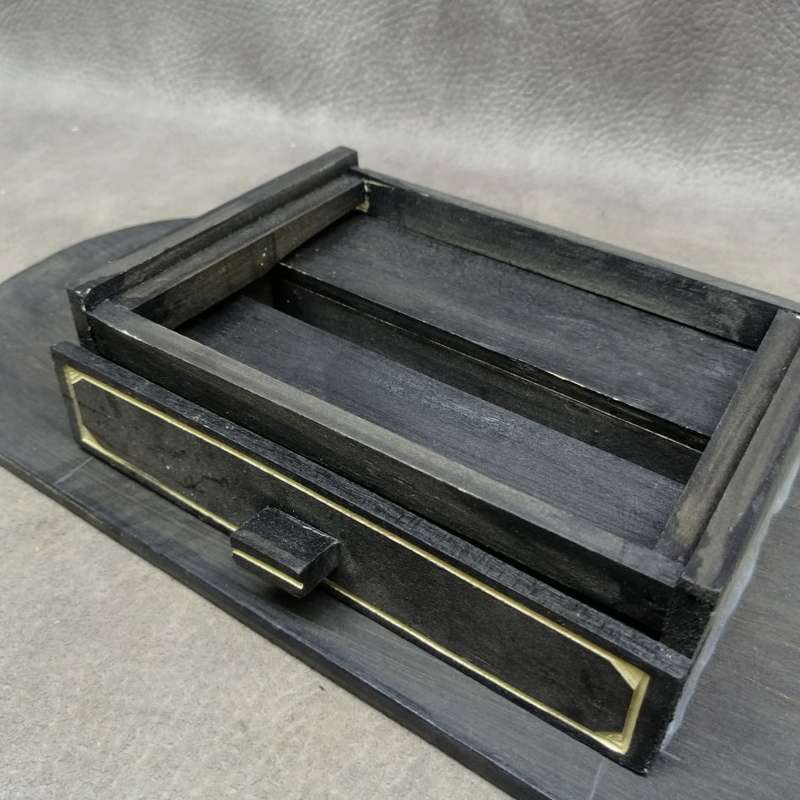 Fantastic!!! Small Handcrafted African Themed Table and Chess Piece Drawer Chess Table!!!