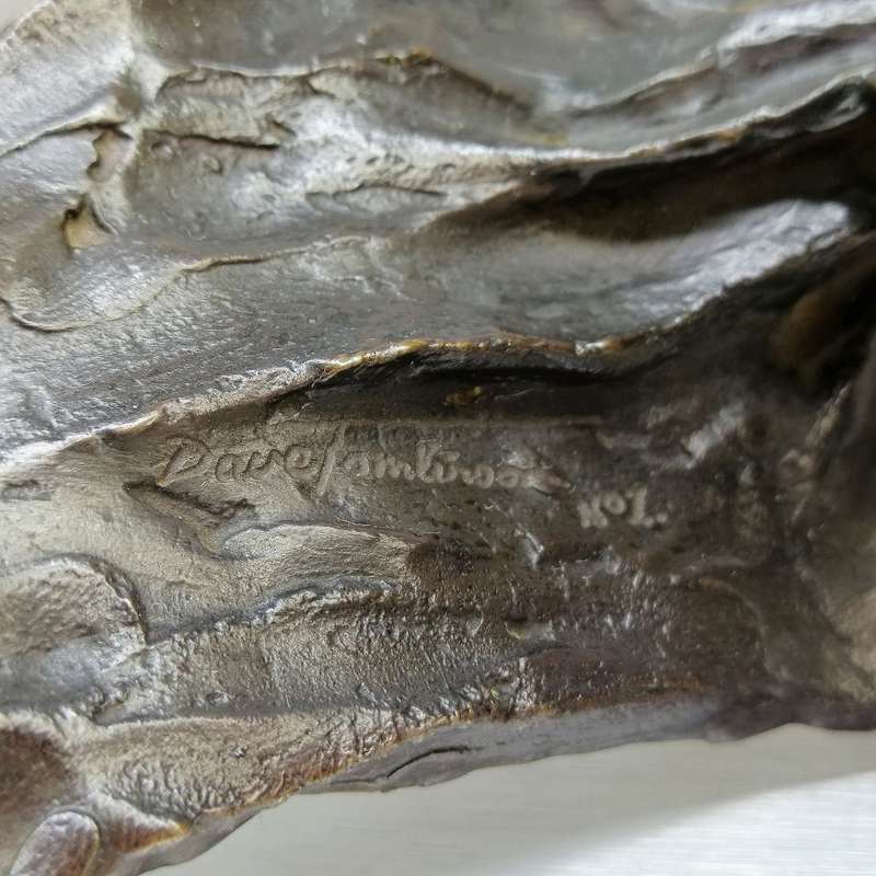 FANTASTIC!!! Solid Bronze David Tomlinson Original No1 Fish Eagle Sculpture!!!