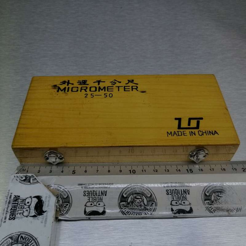 Original Wood Boxed Micrometer 25-50 - Like New