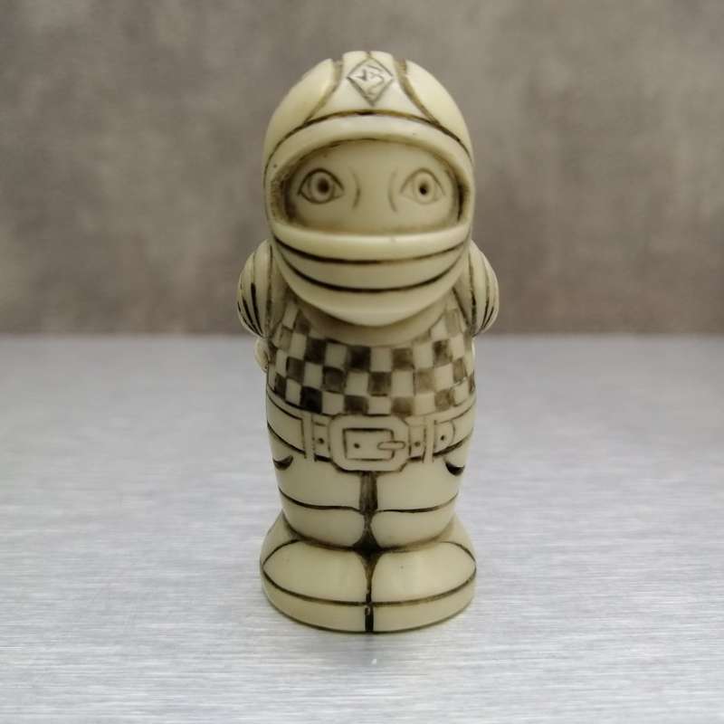 RARE!!! John Biccard Collection "Downhill" Crushed Marble Figurine!!!