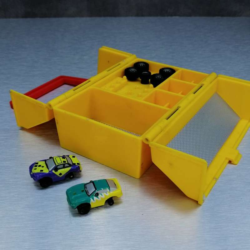 Fantastic!!! Vintage Micro Machines Dragster Toolbox and 2 Cars!!!